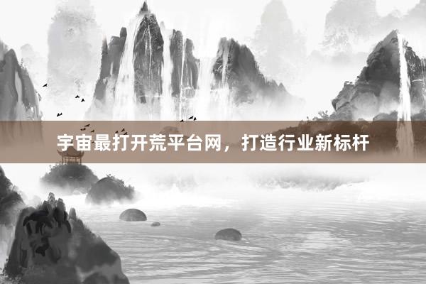宇宙最打开荒平台网，打造行业新标杆
